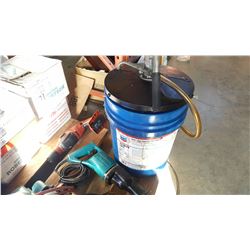 HYDRAULIC PUMP BUCKET, HILTI GUN AND MAKITA RECIPROCATING SAW