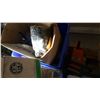 Image 2 : 2 TOTES SHOP SUPPLIES MITER SAW AND CHAINSAW AS IS