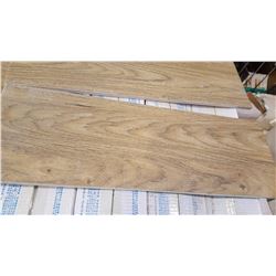 NEW 8X24 LIGHT WOOD GRAIN TEXTURED PORCELAIN TILES, RETAIL $5 SQFT 11 TILES PER BOX, 14.3 SQFT