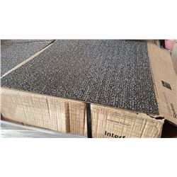 BOX OF NEW 2X2 FT HIGH TRAFFIC CARPET TILES, 20 TILES PER BOX, DARK OLIVE GREY RETAIL $120 PER BOX, 