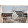 Image 2 : OIL ON BOARD SIGNED FARM SCENE GILT FRAMED