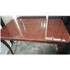 Image 2 : ROLLING SOLID WOOD CHERRY FINSH 1 DRAWER DESK