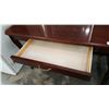 Image 3 : ROLLING SOLID WOOD CHERRY FINSH 1 DRAWER DESK