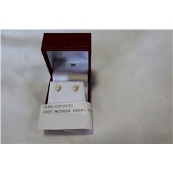 10KT MOTHER PEARL EARRINGS