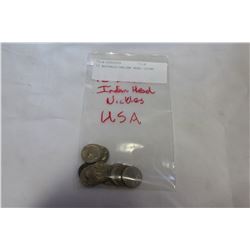 12 BUFFALO/INDIAN HEAD COINS