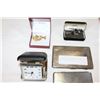 Image 2 : CIGARETTE CASES TRAVEL CLOCK AND CUFFLINK SETS