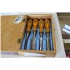 Image 1 : CASED SET SEARS SHEFFIELD STEEL WOOD CHISELS