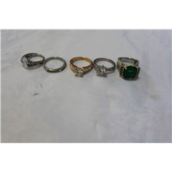 STERLING AND OTHER DINNER RINGS