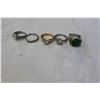 Image 1 : STERLING AND OTHER DINNER RINGS