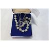 Image 2 : STERLING NECKLACE AND BRACELET AND RING SET