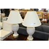 Image 3 : PAIR OF MODERN TABLE LAMPS WITH SHADE
