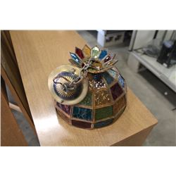 COLOURED GLASS PENDANT LIGHT