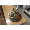 Image 1 : COLOURED GLASS PENDANT LIGHT