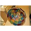 Image 2 : COLOURED GLASS PENDANT LIGHT