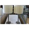 Image 1 : PAIR OF MODERN TABLE LAMPS WITH SHADE