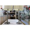 Image 2 : PAIR OF MODERN TABLE LAMPS WITH SHADE