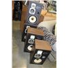 Image 1 : 2 PAIR OF AKAI FLOOR SPEAKERS SW-157 AND SW 137II