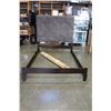 Image 1 : QUEEN SIZE BEDFRAME W/ GREY FABRIC HEADBOARD