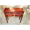 Image 2 : 2 DRAWER MAHOGONY FINISH STAND