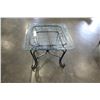Image 1 : GLASS TOP END TABLE