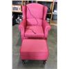 Image 1 : RIDEDALE WING BACK LIFT CHAIR W/ STORAGE OTTOMAN