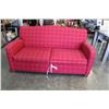Image 1 : RED FABRIC SOFA BED