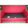 Image 3 : RED FABRIC SOFA BED