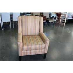 STRIPED ACCENT CHAIR