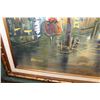 Image 2 : FRAMED OIL ON CANVAS STREET SCENE