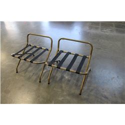 2 FOLDING LUGGAGE RACKS