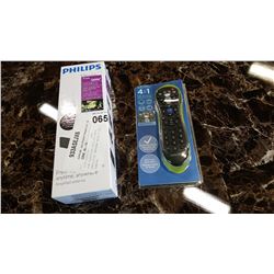 NEW OVERSTOCK PHILIPS HDTV AMPLIFIED ANTENNA WITH 4 IN 1 REMOTE