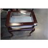 Image 1 : MAHOGANY DISPLAY ENDTABLE