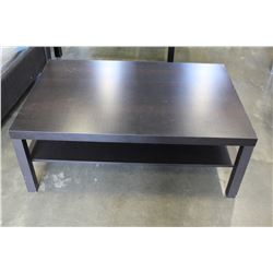 IKEA BLACK TWO TIER COFFEE TABLE