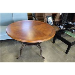 NEW ASHLEY ROUND METAL BASE DINING TABLE RETAIL $480