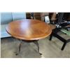 Image 1 : NEW ASHLEY ROUND METAL BASE DINING TABLE RETAIL $480