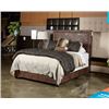 Image 1 : NEW ASHLEY SIGNATURE QUEENSIZE BROWN SUEDE WITH NAILHEAD ACCENT PANEL BEDFRAME RETAIL $ 1099