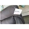 Image 2 : NEW MODERN DARK BROWN FABRIC LOVESEAT WITH WHITE STITCHING RETAIL $1299