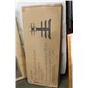 Image 1 : NEW IN BOX 48" WOOD AND GLASS 3 IN 1 TV STAND