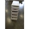 Image 2 : 5 DRAWER WHITE NIGHT STAND