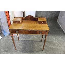 VINTAGE TELEPHONE TABLE W/ GALLERY