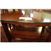 Image 2 : MODERN OVAL GLASS TOP COFFEE TABLE