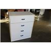 Image 1 : WHITE 4 DRAWER DRESSER