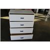 Image 2 : WHITE 4 DRAWER DRESSER
