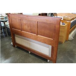 MODERN LIGHT FINSH QUEENSIZE HEADBOARD AND NIGHTSTAND