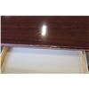Image 2 : ROLLING SOLID WOOD CHERRY FINSH 1 DRAWER DESK