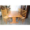 Image 1 : WOODEN KITCHEN TABLE AND FOUR CHAIRS