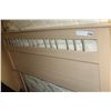 Image 1 : DOUBLE SIZE OFF WHITE MODERN BEDFAME COMPLETE WITH RAILS AND SLATS