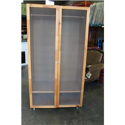 MESH FRONT WARDROBE ON WHEELS