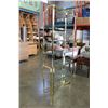 Image 1 : BRASS AND GLASS SHELVING UNIT