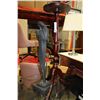 Image 1 : BLACK PLASTER WOMAN W/ FOOT MAHOGANY STAND